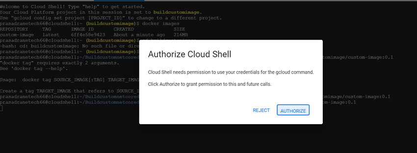How to Create Docker Image of .NET 6 workloads and push it to Google Container registry